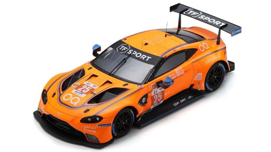 MODELLINO IN SCALA COMPATIBILE CON ASTON MARTIN VANTAGE N.25 2nd LM GTE AM 24 H LE MANS 2023 DINAN-HARTHY-E SPARK MODEL 18S927