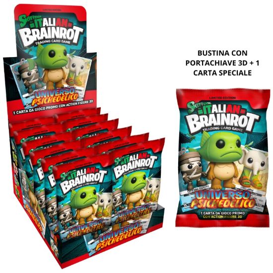 Brainrot Italia Alpha - portachiavi con carta promo