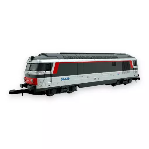 Locomotiva diesel BB 67619 Multiservice - Azar Models L01-MS2A - Z 1/220 - SNCF - 2R - EP V/VI - Analogica