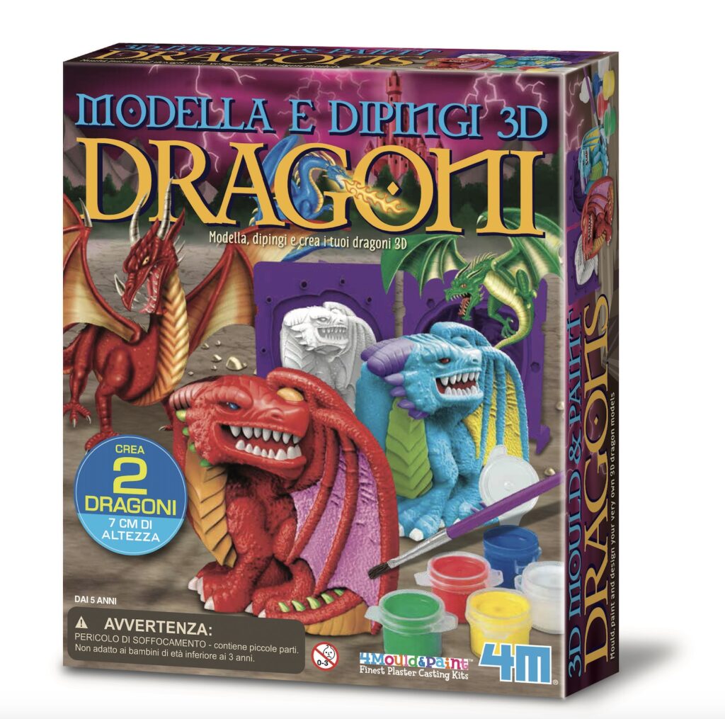 Modella e Dipingi - Dragoni 3D