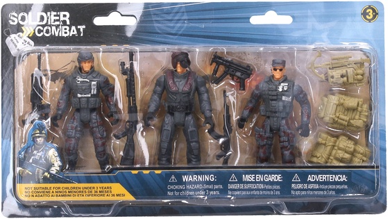 Set di figure soldato 11 cm e armi