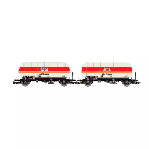 Set di 2 vagoni AGA Progas - JOUEF 6289 - 1/87 - SNCF - EP. IV