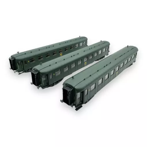 Set di 3 carrozze passeggeri OCEM - Models World 40933 - EP IV - HO 1/87 - 2R