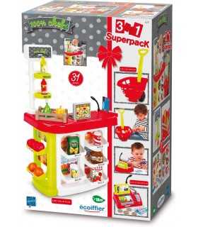 100% Chef Super Market 3-in-1 (con carrello e registratore di cassa)