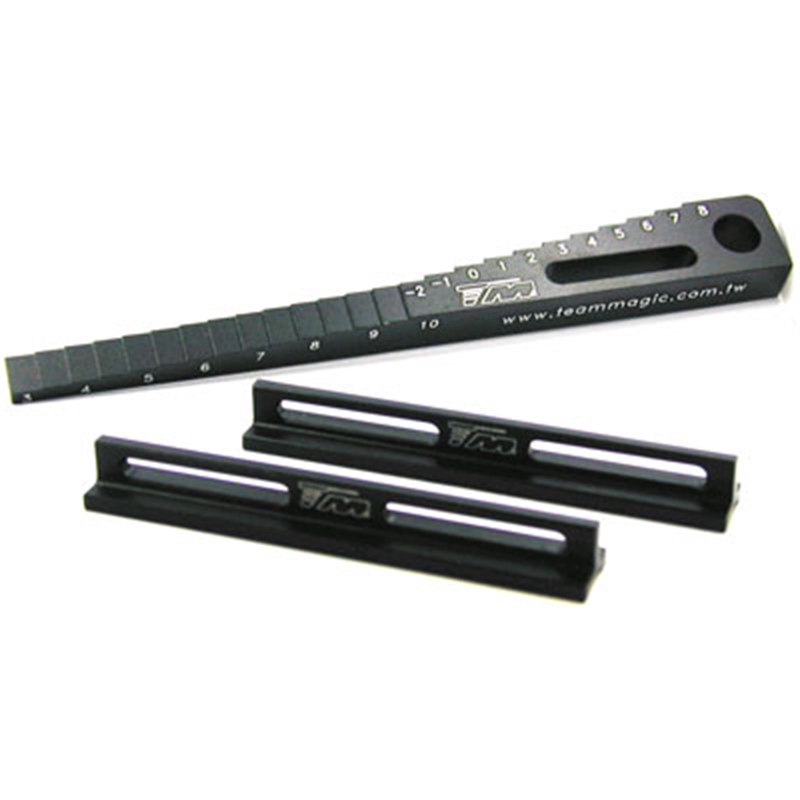 BLOCCHETTI SUPPORTO X SETUP MODELLO 1/10 + SCALIMETRO PER ALTEZZE - [116039-2]