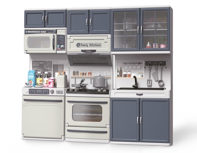 Cucina con effetti 34x7x30 cm