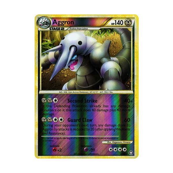 001 / 102 Aggron rara foil reverse (EN) -NEAR MINT-