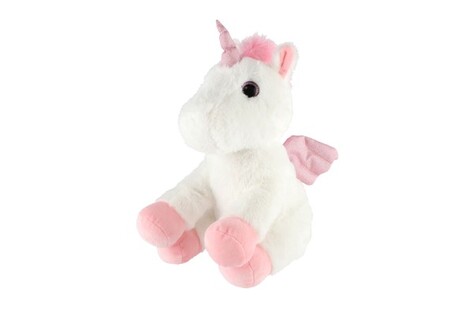 Rojoko unicorno con ali di peluche da 38 cm alimentato a batteria con luci e suoni