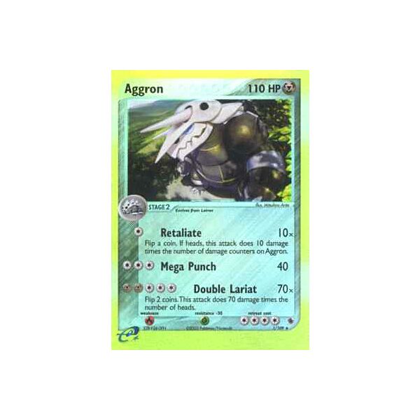 001 / 109 Aggron rara foil reverse (EN) -NEAR MINT-