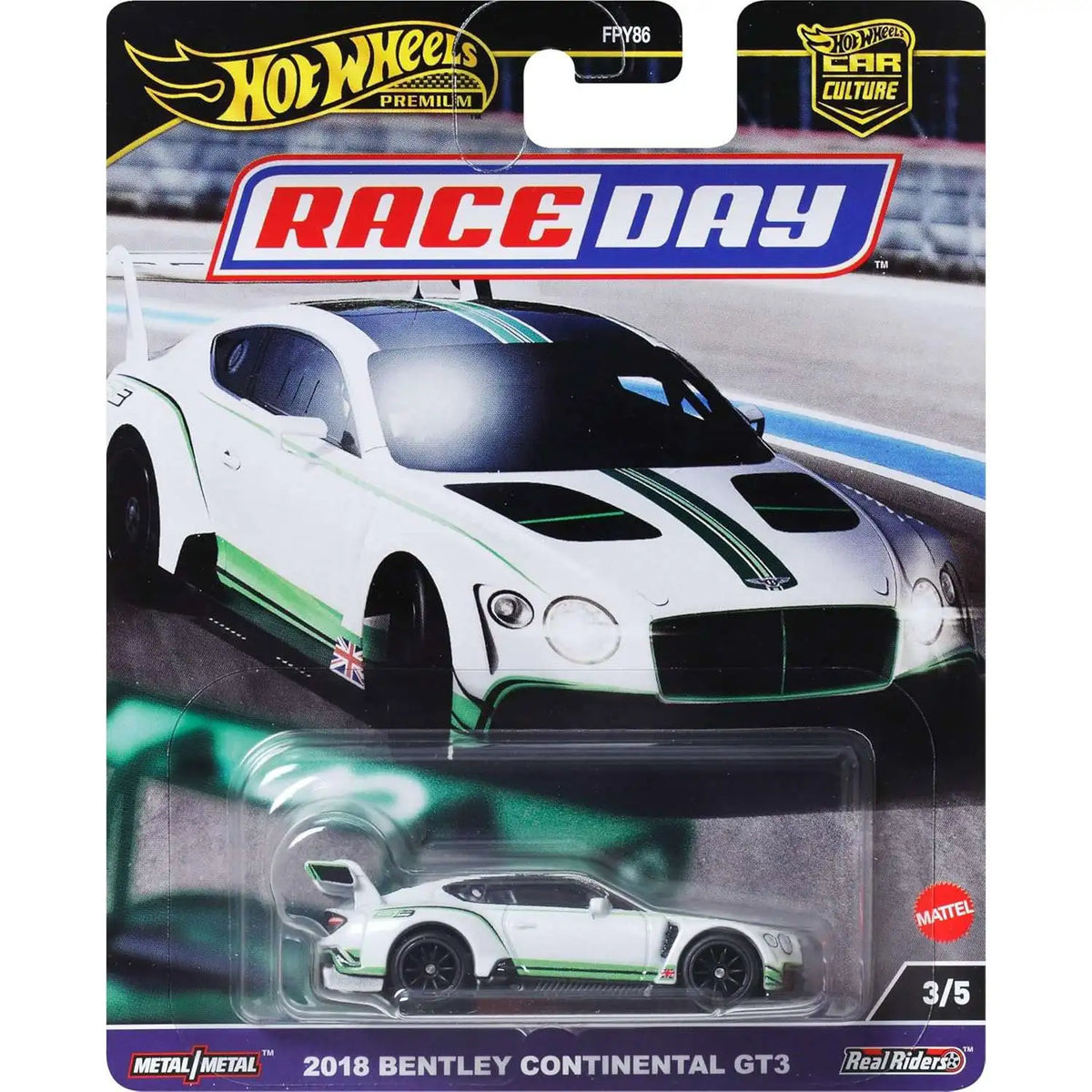 Hot Wheels Premium Car Culture 2018 Bentley Continental GT3 HRV93