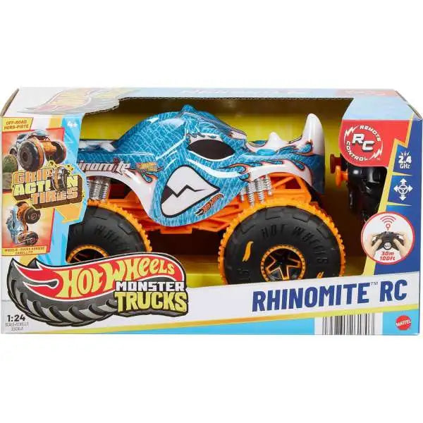 Hot Wheels Monster Truck Radiocomandato 1:24  Rhinomite JBK11