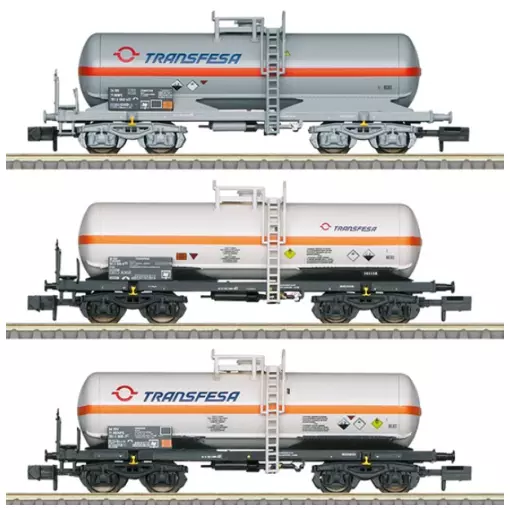 Coffret de wagons-citernes "TRANSFESA" - TRIX 18267 - N 1/160 - EP V - 2R