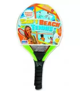 2 RACCHETTE BEACH TENNIS CON VOLANO E PALLA 45 CM