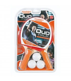 2 racchette da ping pong + 3 palline