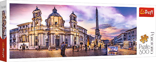 Trefl Puzzle panoramico 500 - Piazza Navona, Roma