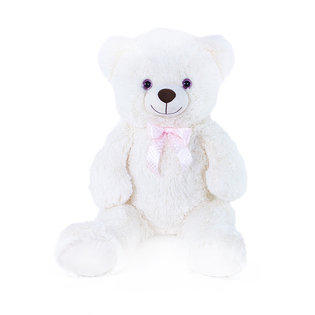 Grande orso di peluche Lily crema bianco con etichetta 78 cm