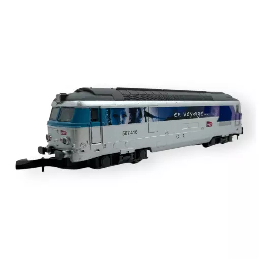 Locomotive diesel BB 67416 En Voyage - Azar Models L01-EV1A - Z 1/220 - SNCF - Ep V - Analogique - 2R