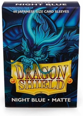 60 Sleeves Dragon Shield Magic MATTE NIGHT BLUE Bustine Protettive Blu Notte