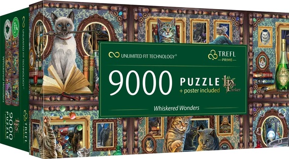 Trefl Puzzle 9000 UFT Lisa Parker: Whiskered Wonders