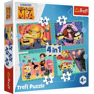Trefl Puzzle 4v1 - Pazzi Minions / Universal Despicable Me 4