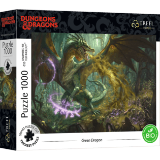 Trefl Prime puzzle 1000 UFT - Caccia al drago verde / Hasbro Dungeons & Dragons