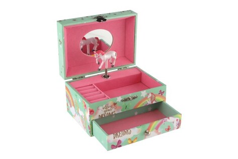 <em>Play jewelry box Unicorn wind-up</em>