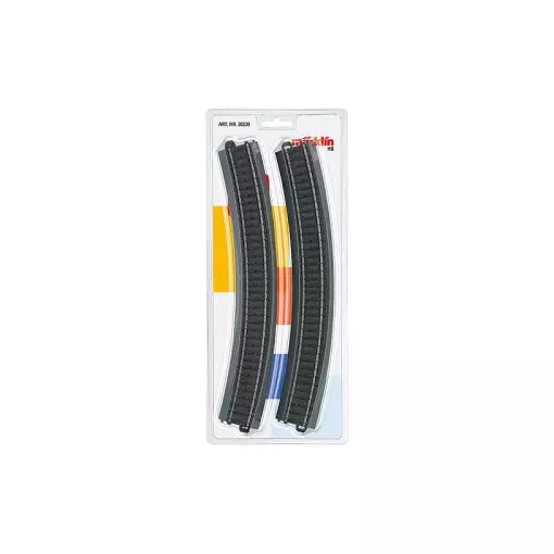 Set di 3 elementi curvi per binari - MARKLIN START UP - 20330 - R3 = 515MM - 30° - 3R