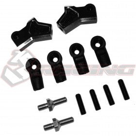 3RACING Bracci di controllo superiori in alluminio nero Sakura D4 SAK-D4820A/BK
