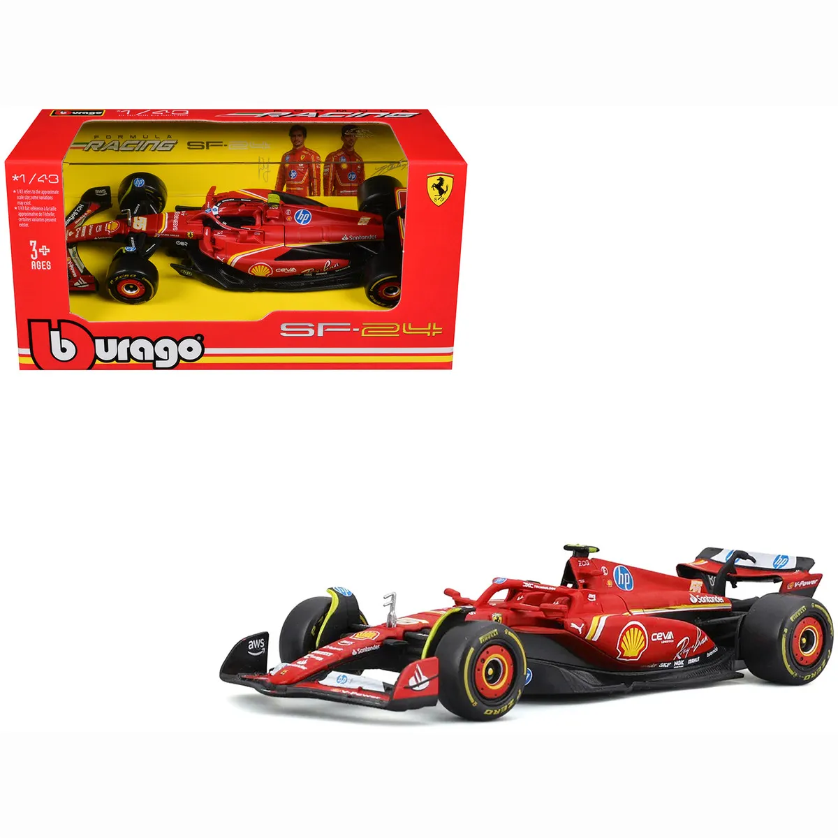 F1 Ferrari SF-24 55 Sainz in scala 1:43