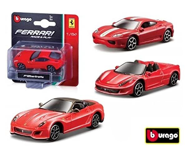 Ferrari Drive Race&Pull 1:64 assortite