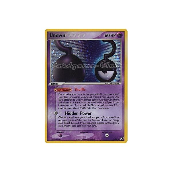 ? / 28 Unown rara foil (EN) -NEAR MINT-