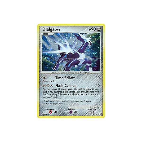 001 / 130 Dialga Lv.68 rara foil (EN) -NEAR MINT-
