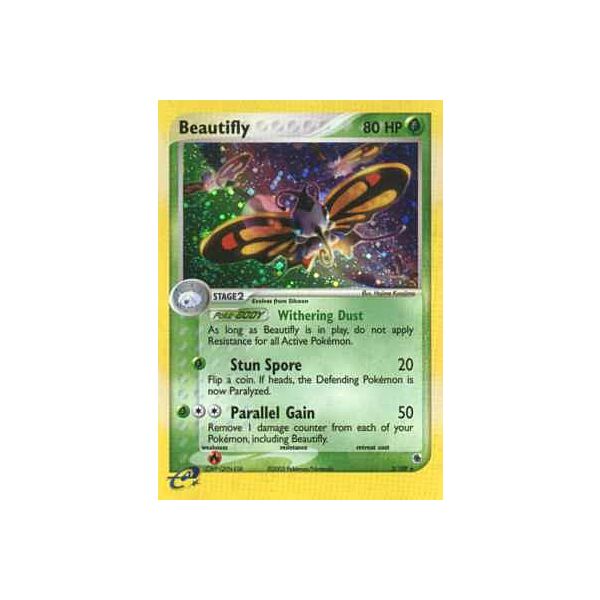 002 / 109 Beautifly rara foil (EN) -NEAR MINT-