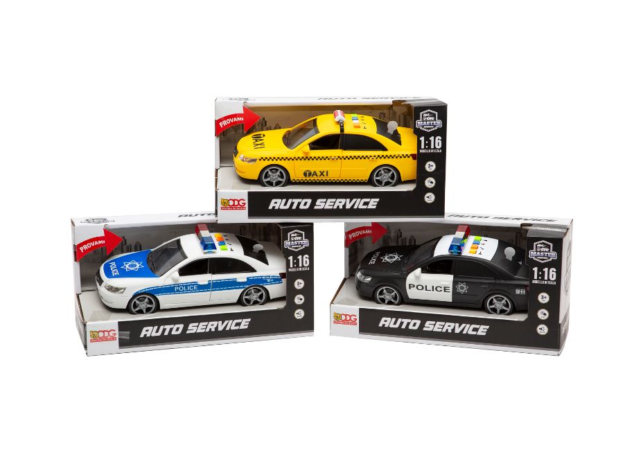 Auto Polizia Taxi Assortite 20 cm