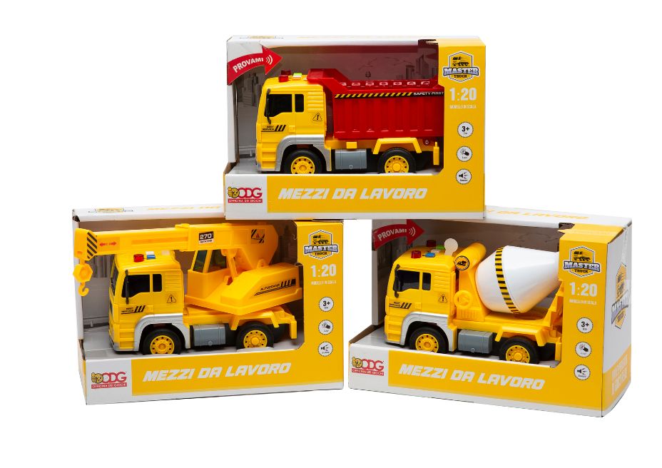 Mezzi da lavoro assortiti 20 cm