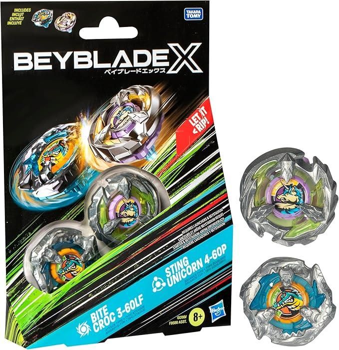 BeyBlade X Dual pack - Bite Croc + Sting Unicorn
