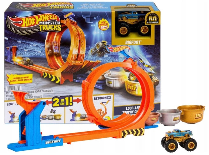 Hot Wheels Monster Trucks Trofeo dei salti acrobatici JBX64