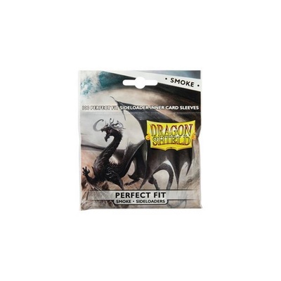 100 Sleeves DRAGON SHIELD Magic PERFECT FIT SIDELOADERS Smoke Fumo Bustine Protettive