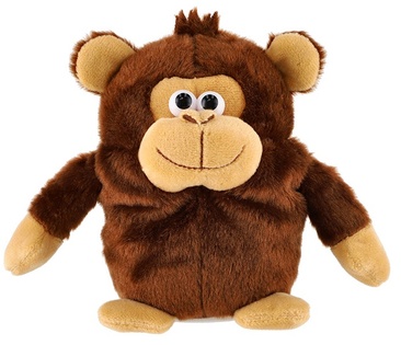 Scimmia Tonička ripetitore di frasi di peluche 18 cm alimentato a batteria con suono
