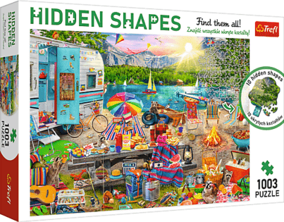 Trefl Puzzle 1000 Hidden Shapes - Viaggio in roulotte