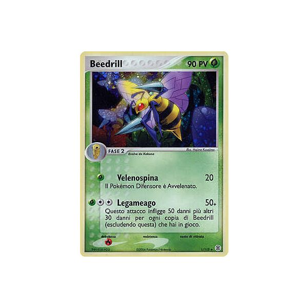 001 / 112 Beedrill rara foil (IT) -NEAR MINT-