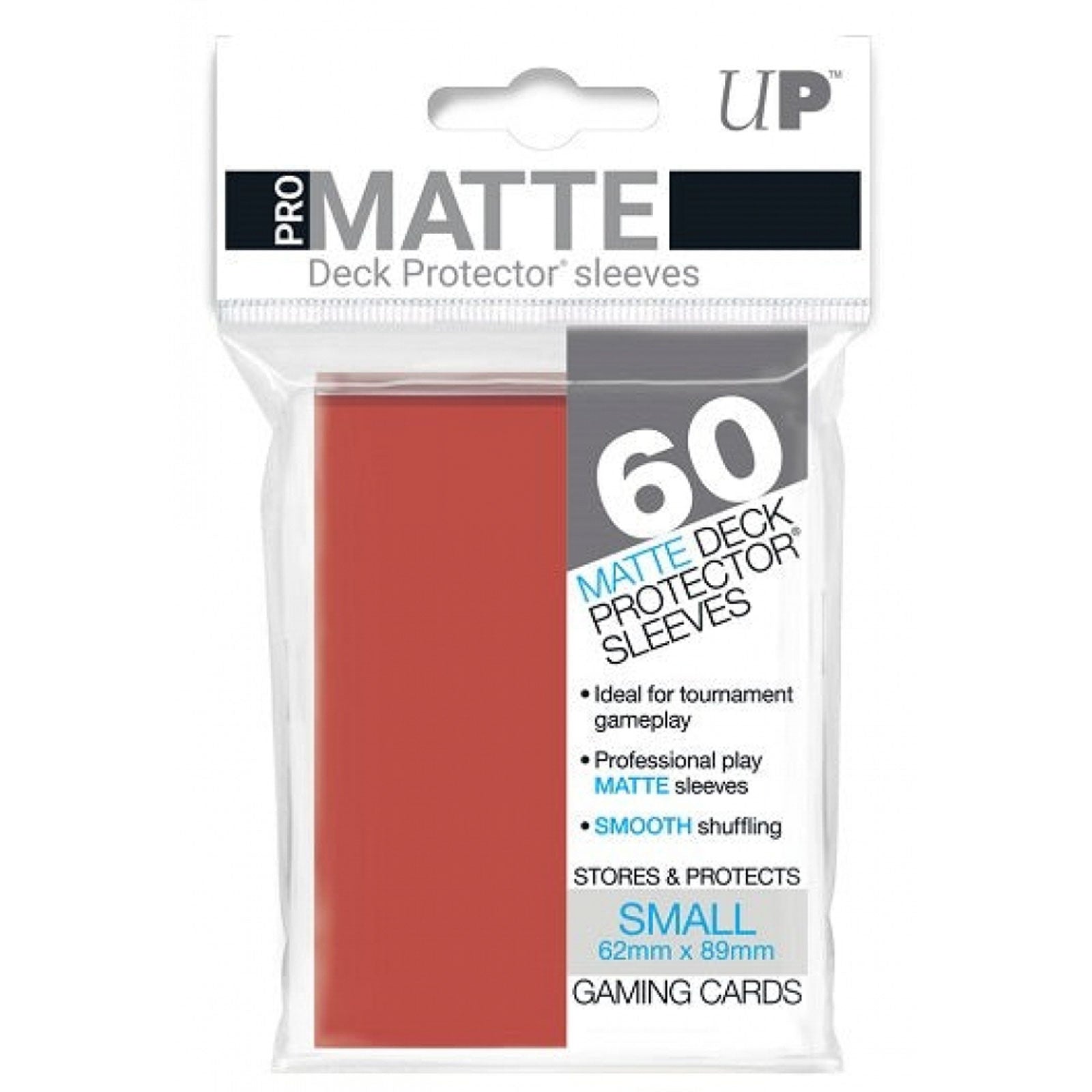 60 Bustine protettive Rosso Matte Sleeves ULTRA PRO Japanese Small Size 62 x 89 mm