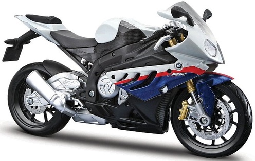 Maisto - Moto con cavalletto, BMW S 1000 RR, 1:12