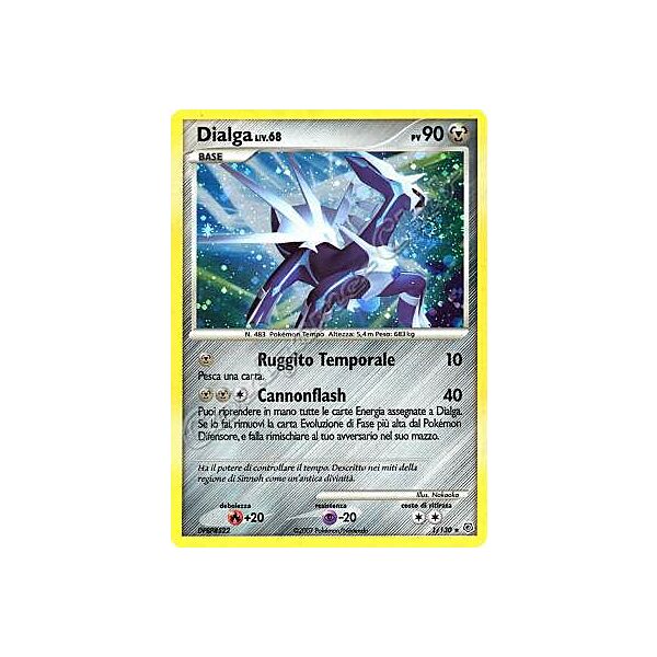 001 / 130 Dialga LIV.68 rara foil (IT) -NEAR MINT-