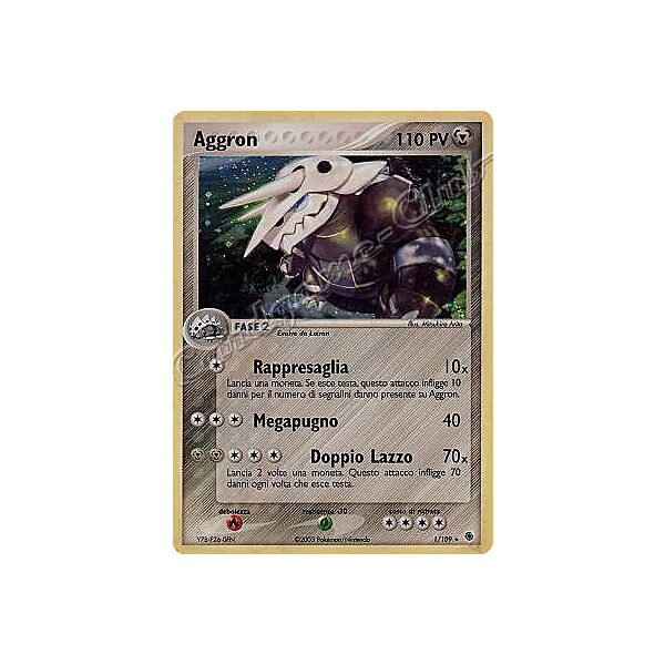 001 / 109 Aggron rara foil (IT) -NEAR MINT-