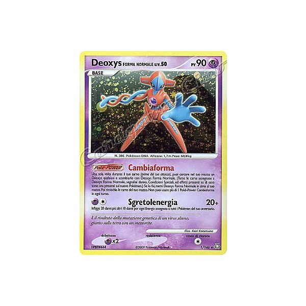 001 / 146 Deoxys Forma Normale LIV.50 rara foil (IT) -NEAR MINT-