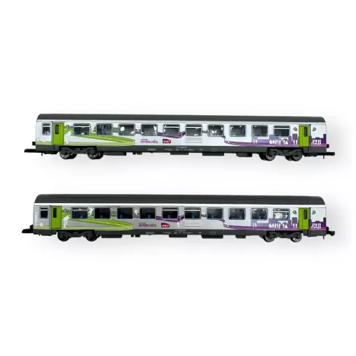 Coffret de 2 voitures CORAIL VTU - Azar Models V01-ICP2 - Z 1/220 - SNCF