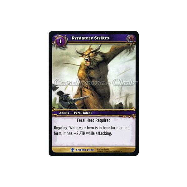 AZEROTH 029 / 361 Predatory Strikes rara -NEAR MINT-