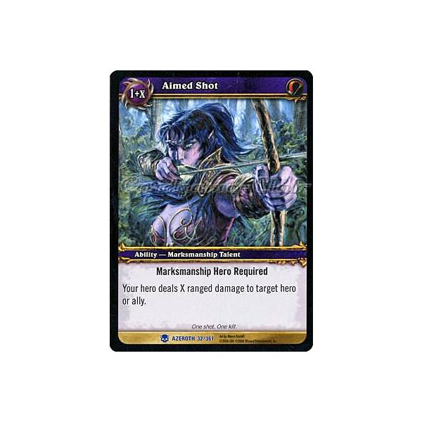 AZEROTH 032 / 361 Aimed Shot rara -NEAR MINT-