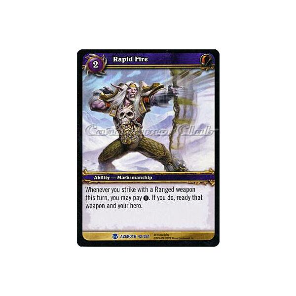 AZEROTH 043 / 361 Rapid Fire rara -NEAR MINT-